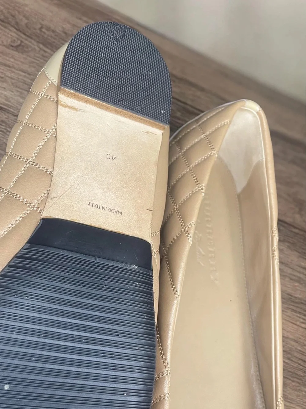 Burberry Quilted Leather Ballet Flats with Buckle